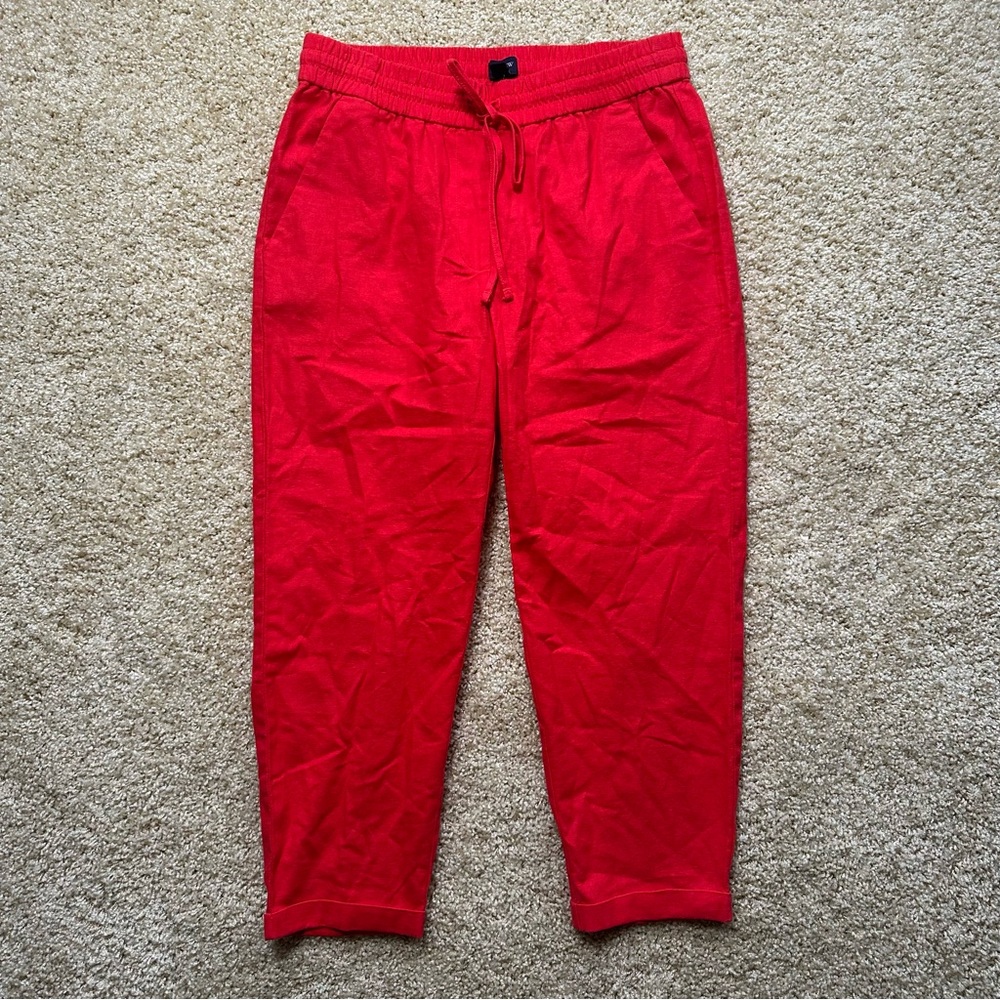 J. Crew‎ Women's Vibrant Red Straight Leg Pants
